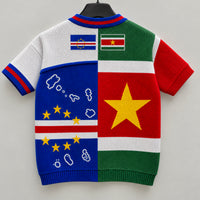 Cabo Verde × Suriname Geweven Jersey Kids