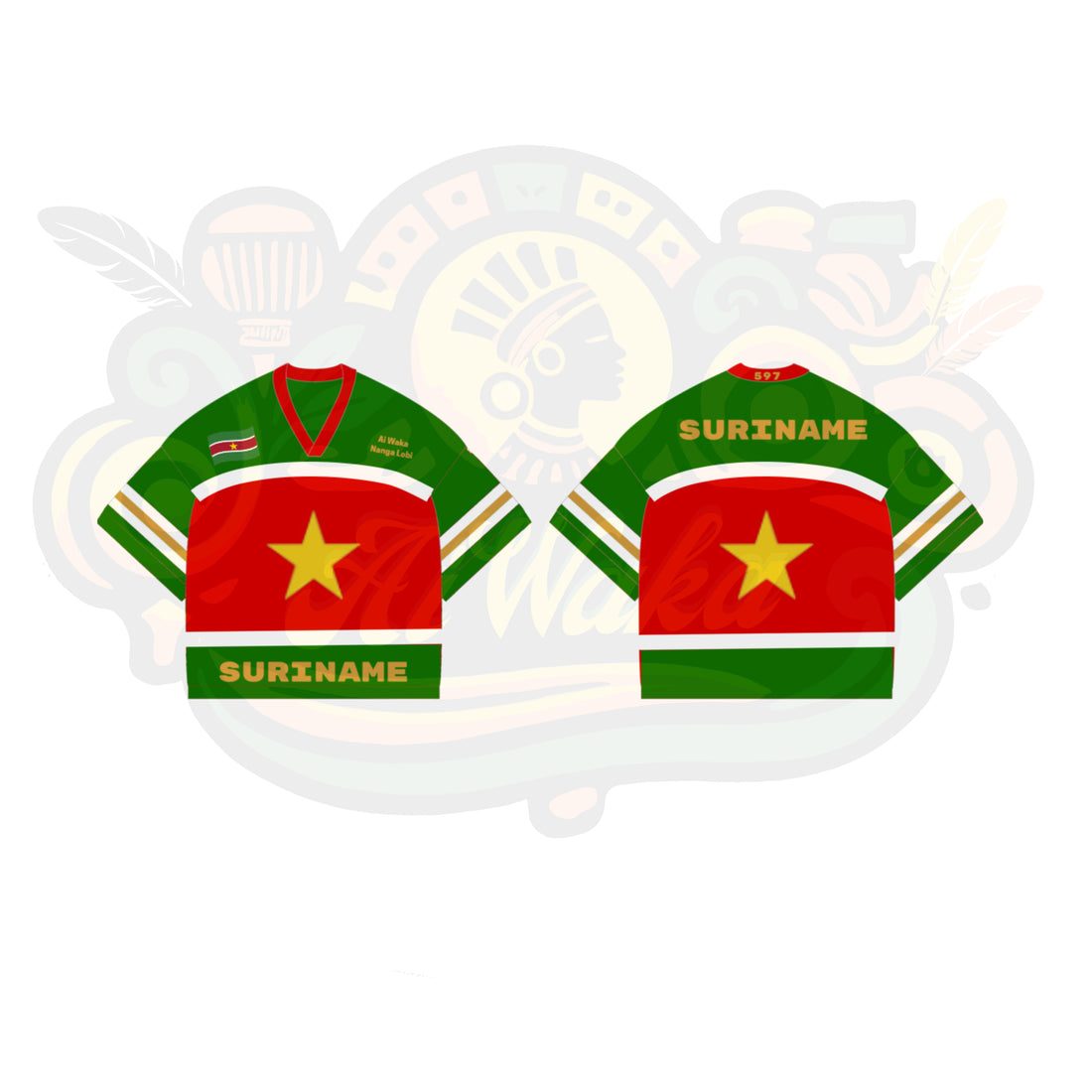 Suriname Geweven Jersey (Unisex)