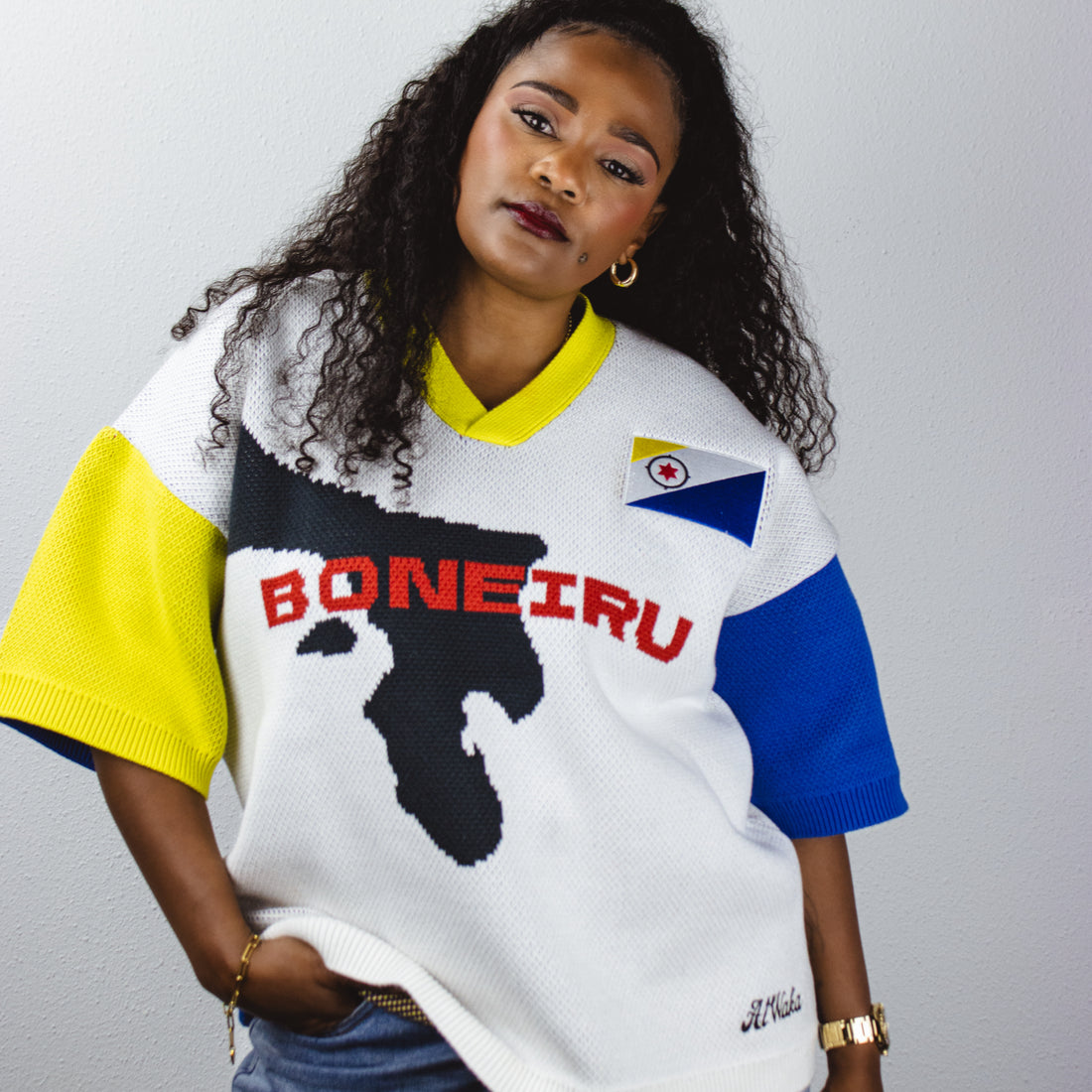 Boneiru Geweven Jersey - Bestelbaar op aanvraag