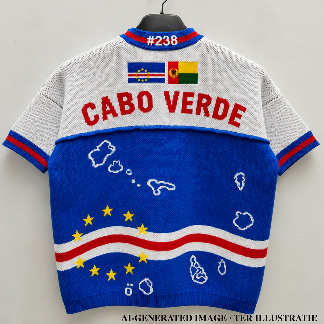 Cabo Verde Geweven Jersey Kids