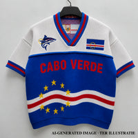 Cabo Verde Geweven Jersey Kids