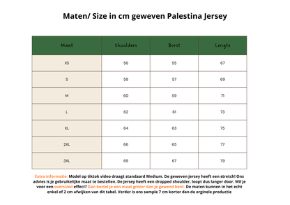 Palestina Geweven Jersey (Unisex)