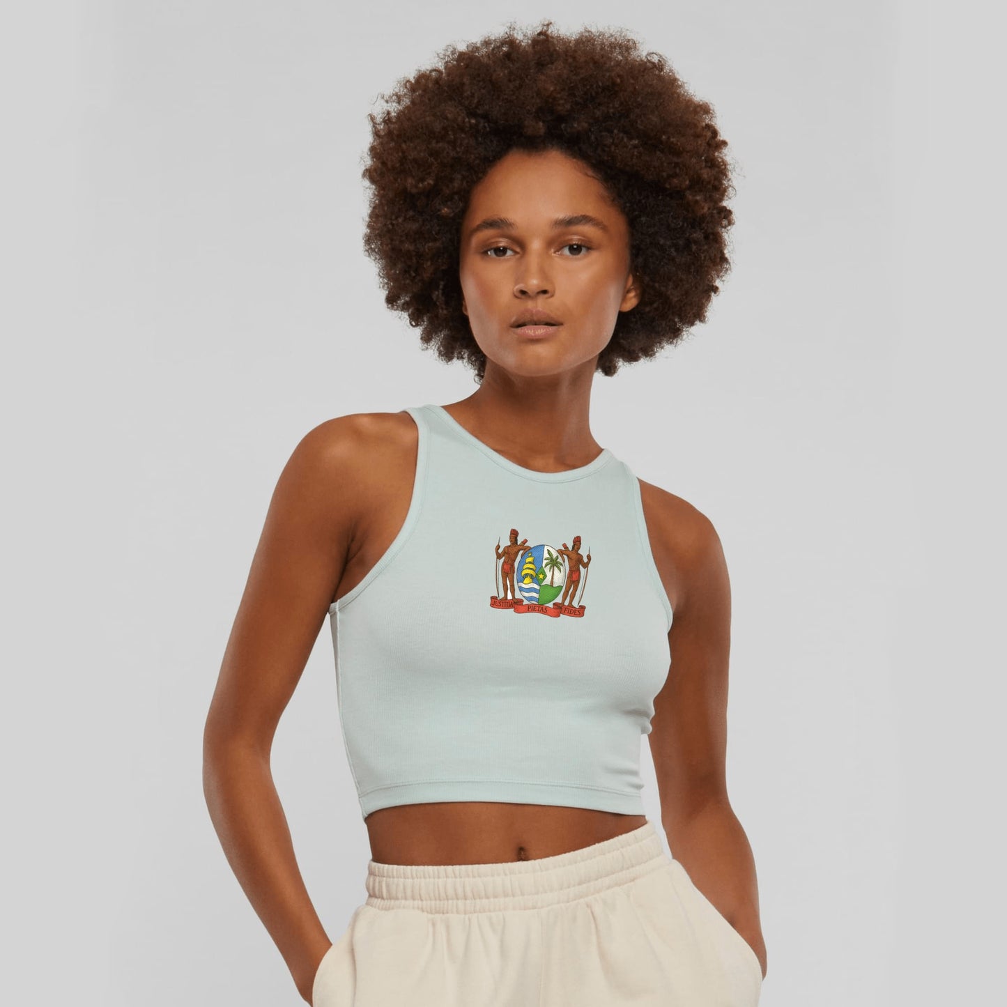 Cropped Ribbed Top – Wapen fu Sranan